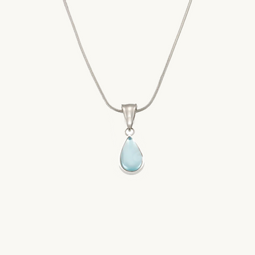 Blue Waterdrop Pendant Necklace