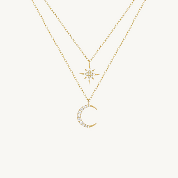 Star & Moon - Layered Necklace