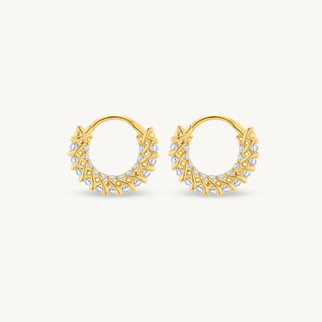 Small Diamond Studded Earring
