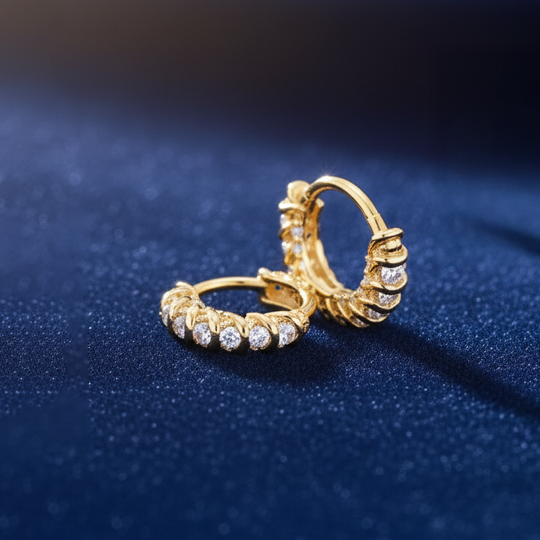 Small Diamond Studded Earring