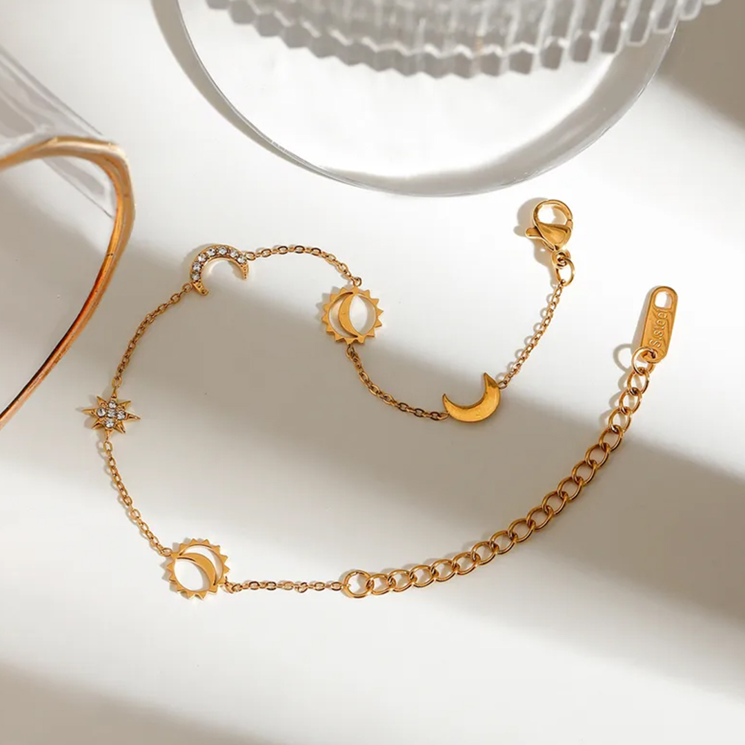 Star & Moon - Layered Bracelet