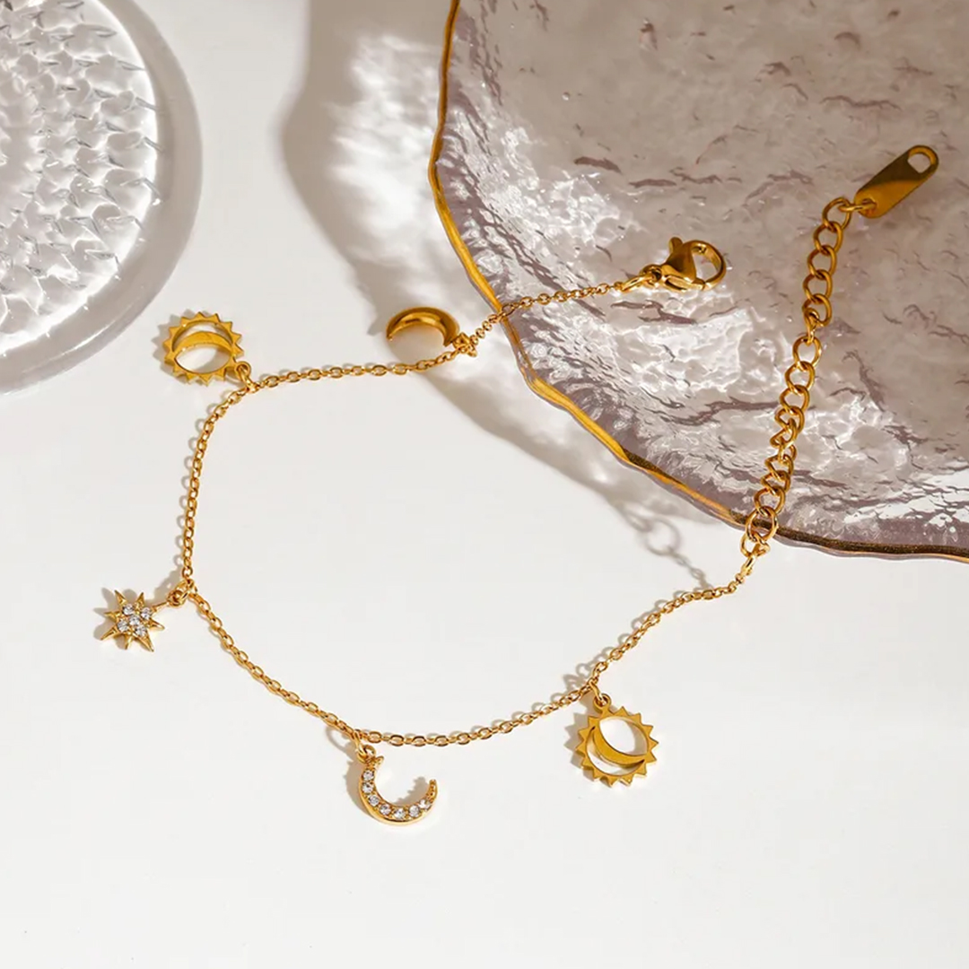 Star & Moon - Layered Bracelet