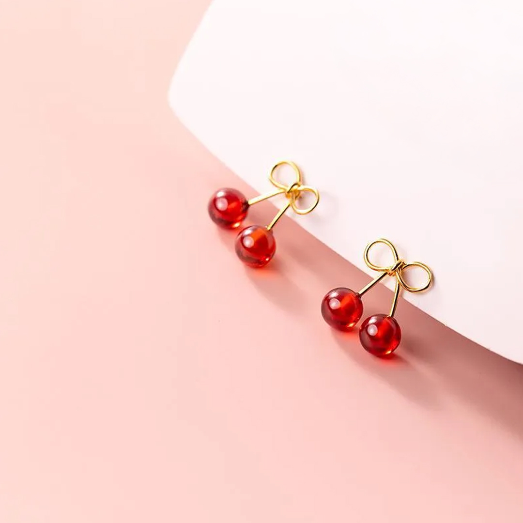 Cherry Earring Studs