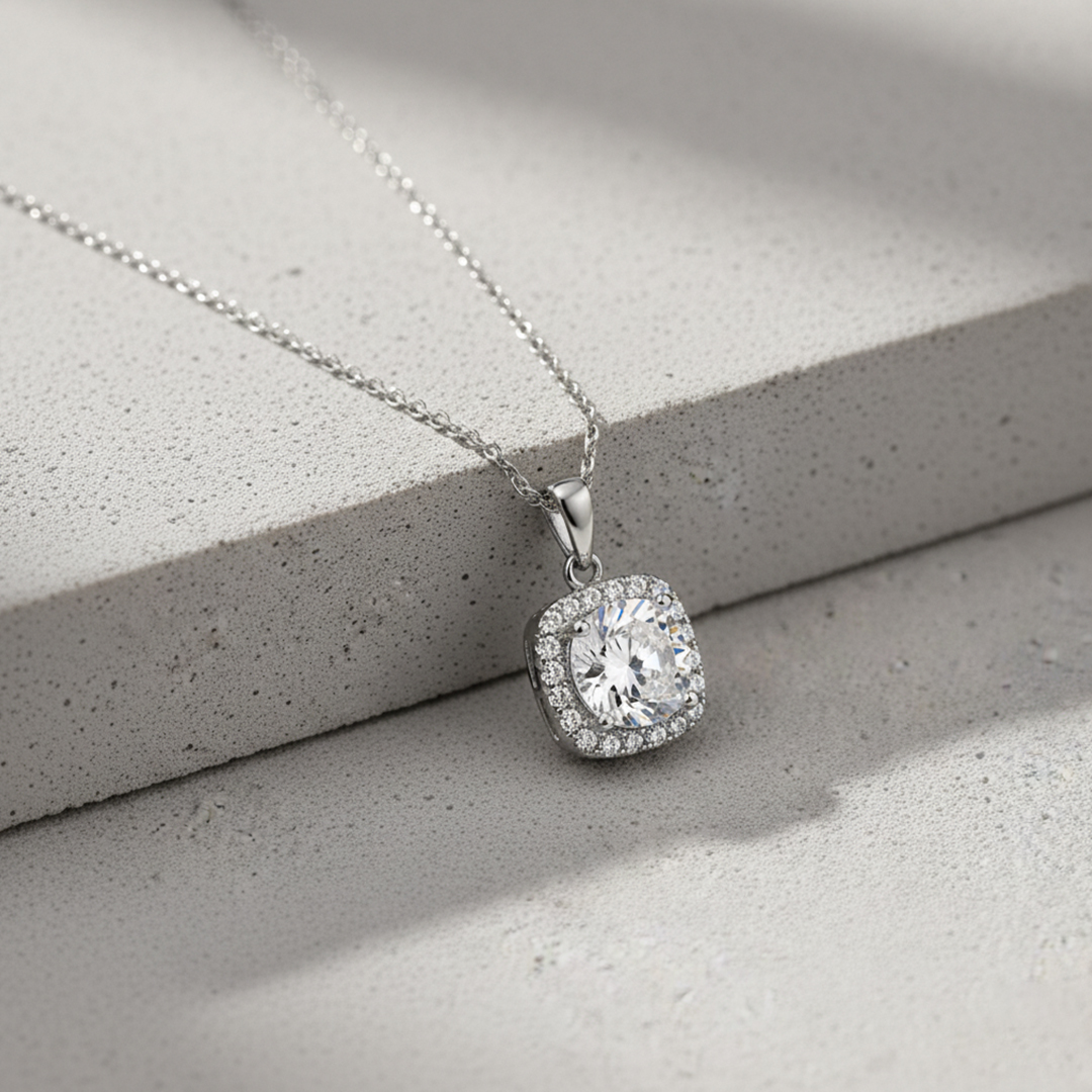 Illusion Cushion Necklace