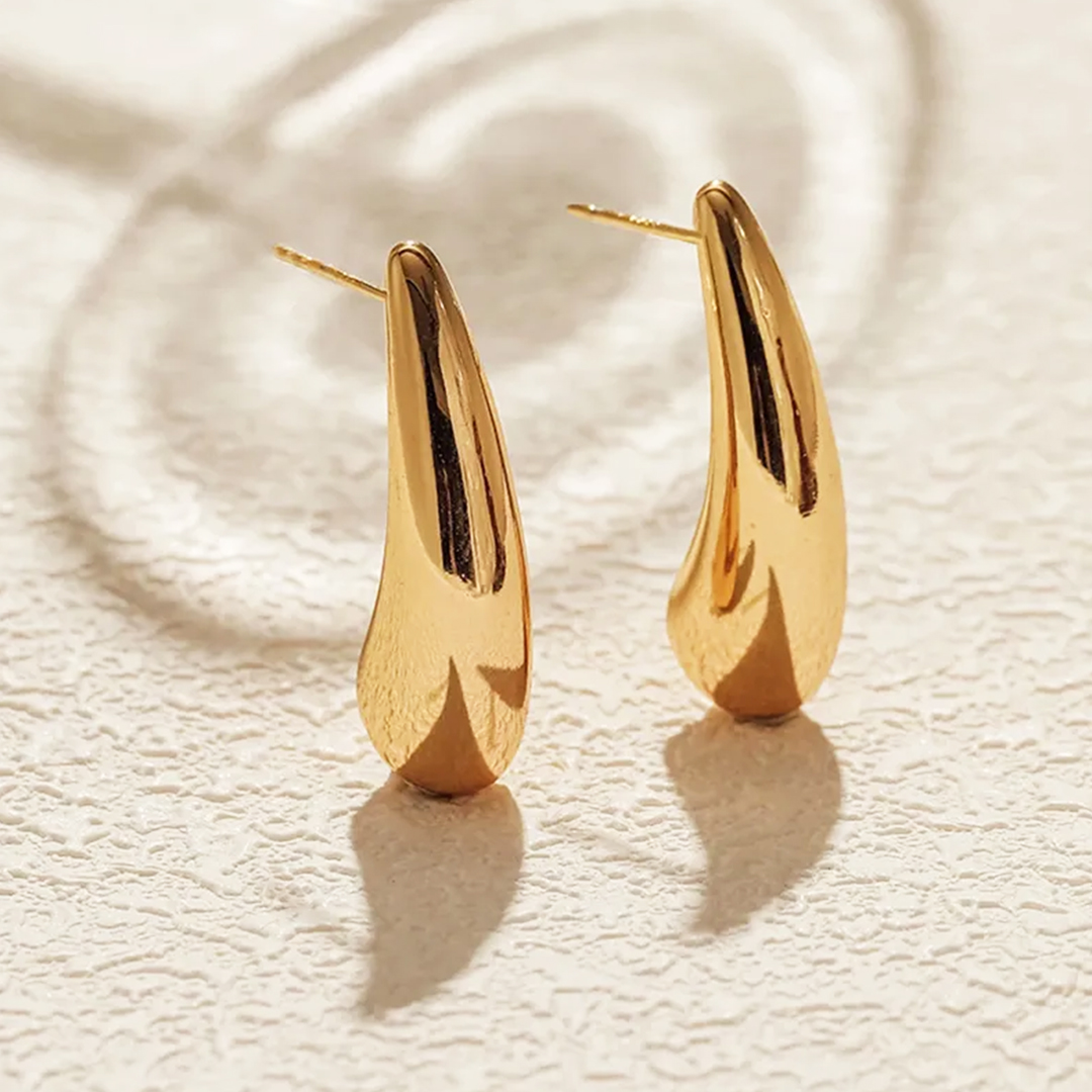 Elongated Water Drop Earring