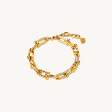 Bold Chain multi-loop Bracelet