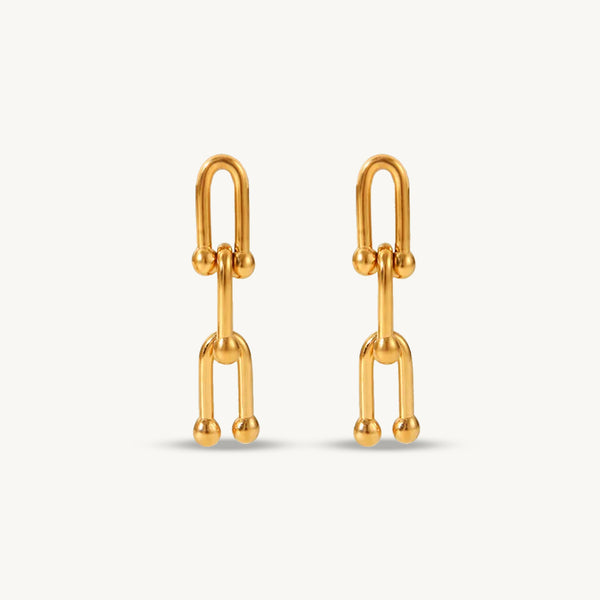 Anti-Tarnish 18k Gold Plated Loop Earrings