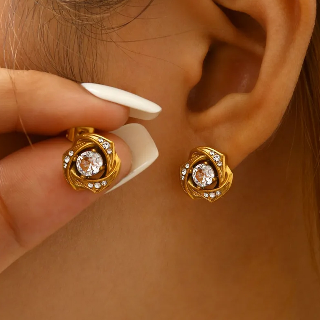 Flower Swirl Studs
