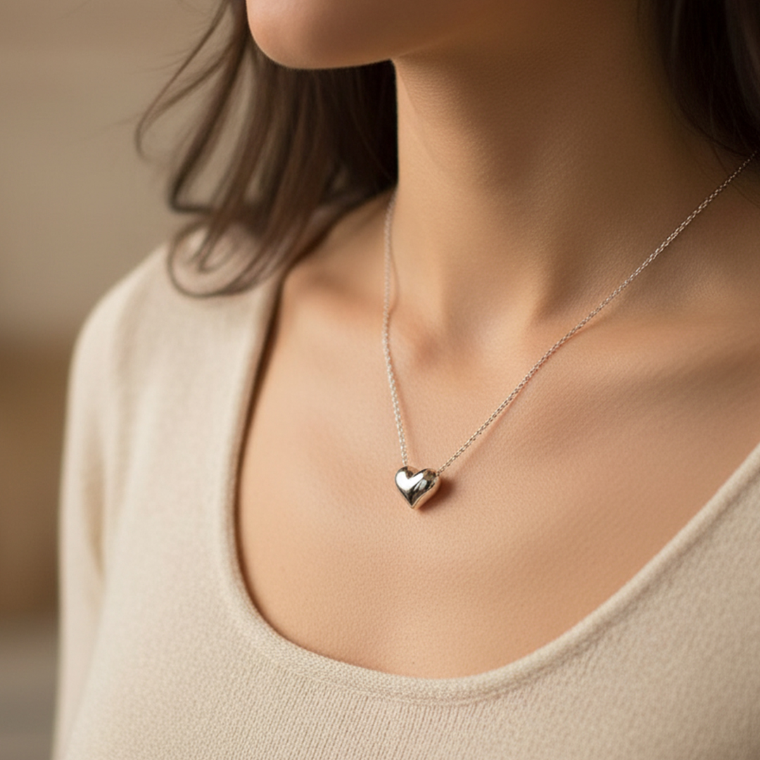 Dainty Heart Shaped Pendant Necklace