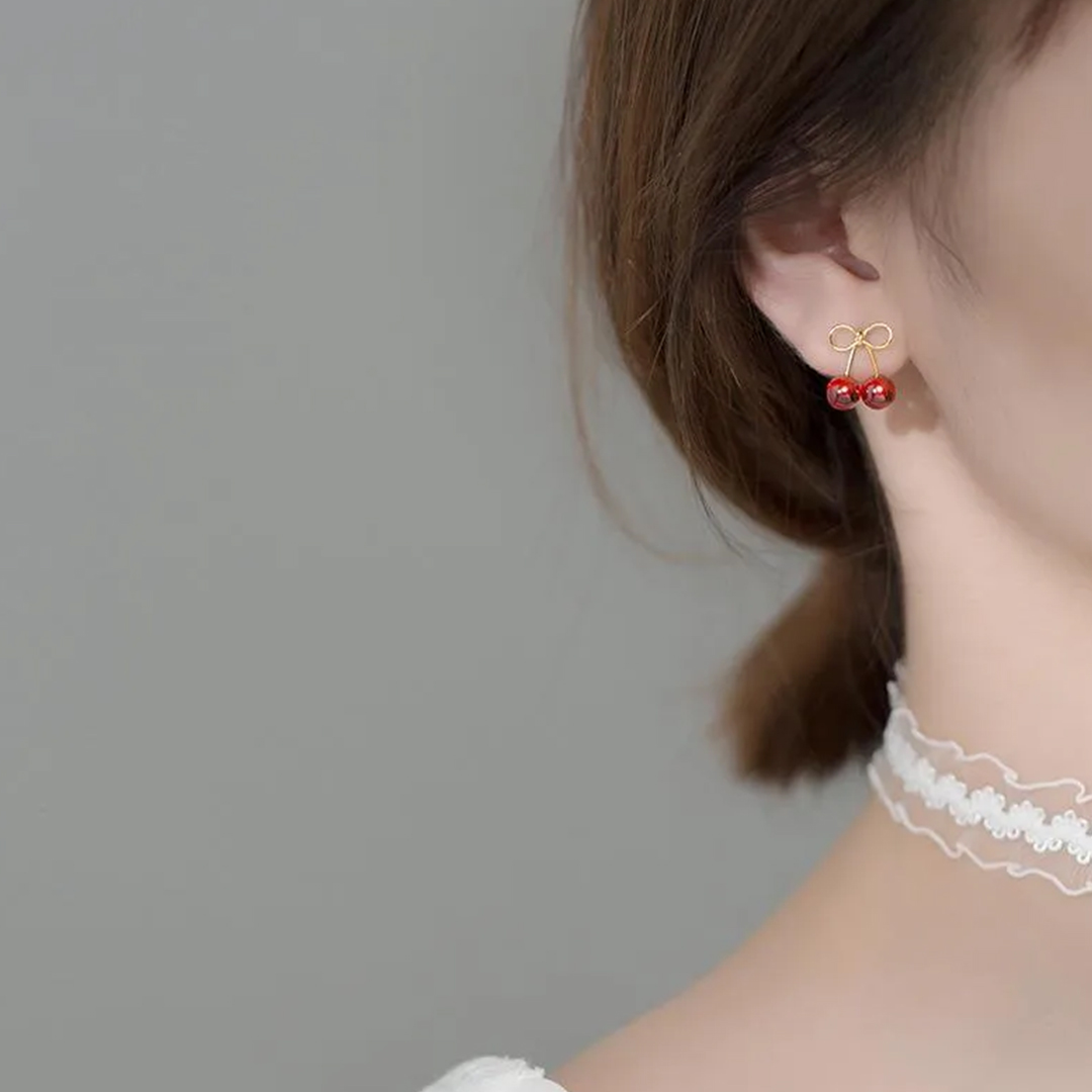 Cherry Earring Studs