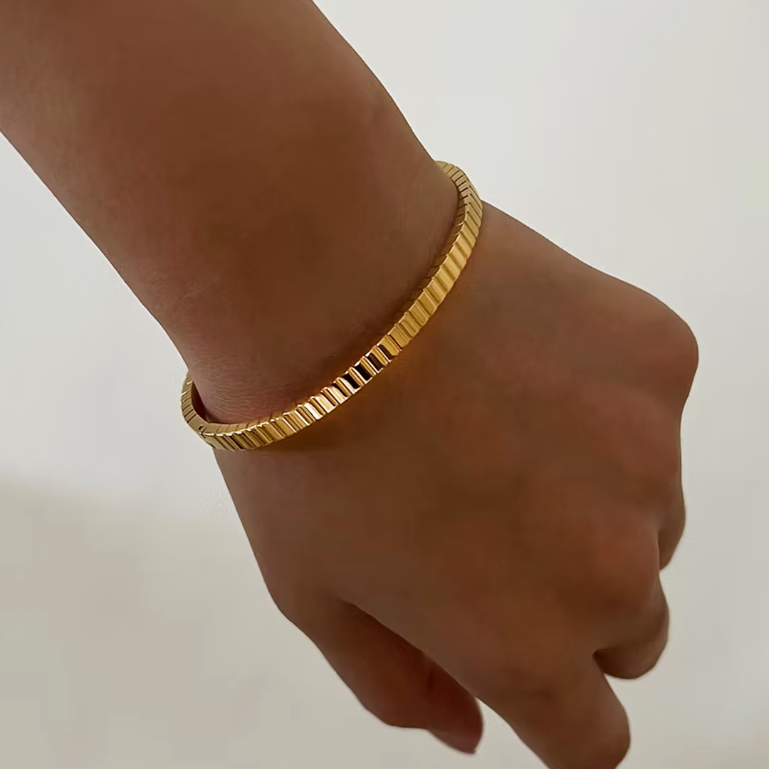 Golden Stripes Bangle