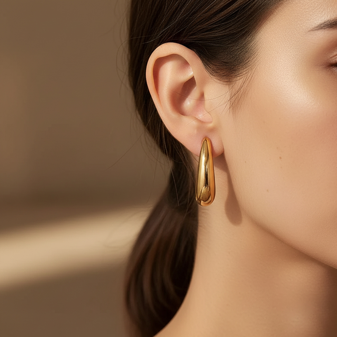 Elongated Water Drop Earring