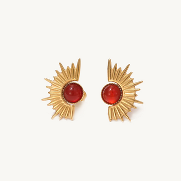 Sunburst Red Studs