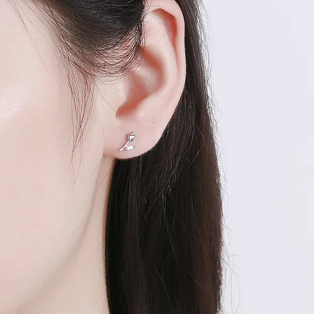 Dainty Tulip Flower Studs