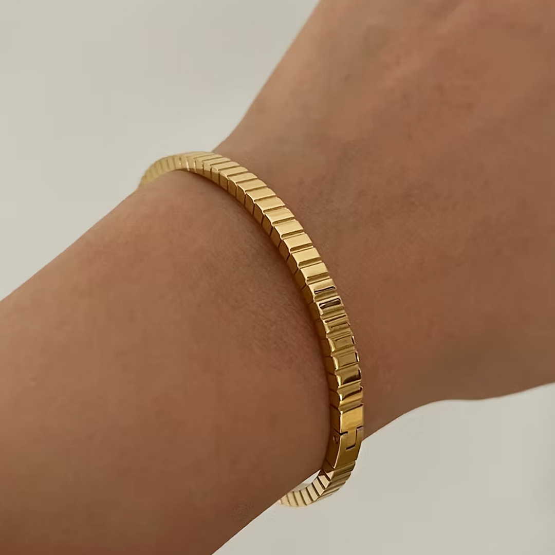 Golden Stripes Bangle