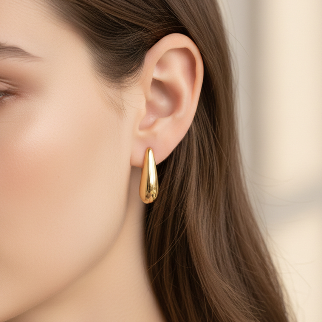 Elongated Water Drop Earring