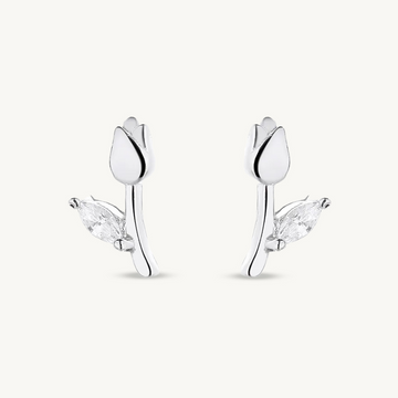 Dainty Tulip Flower Studs