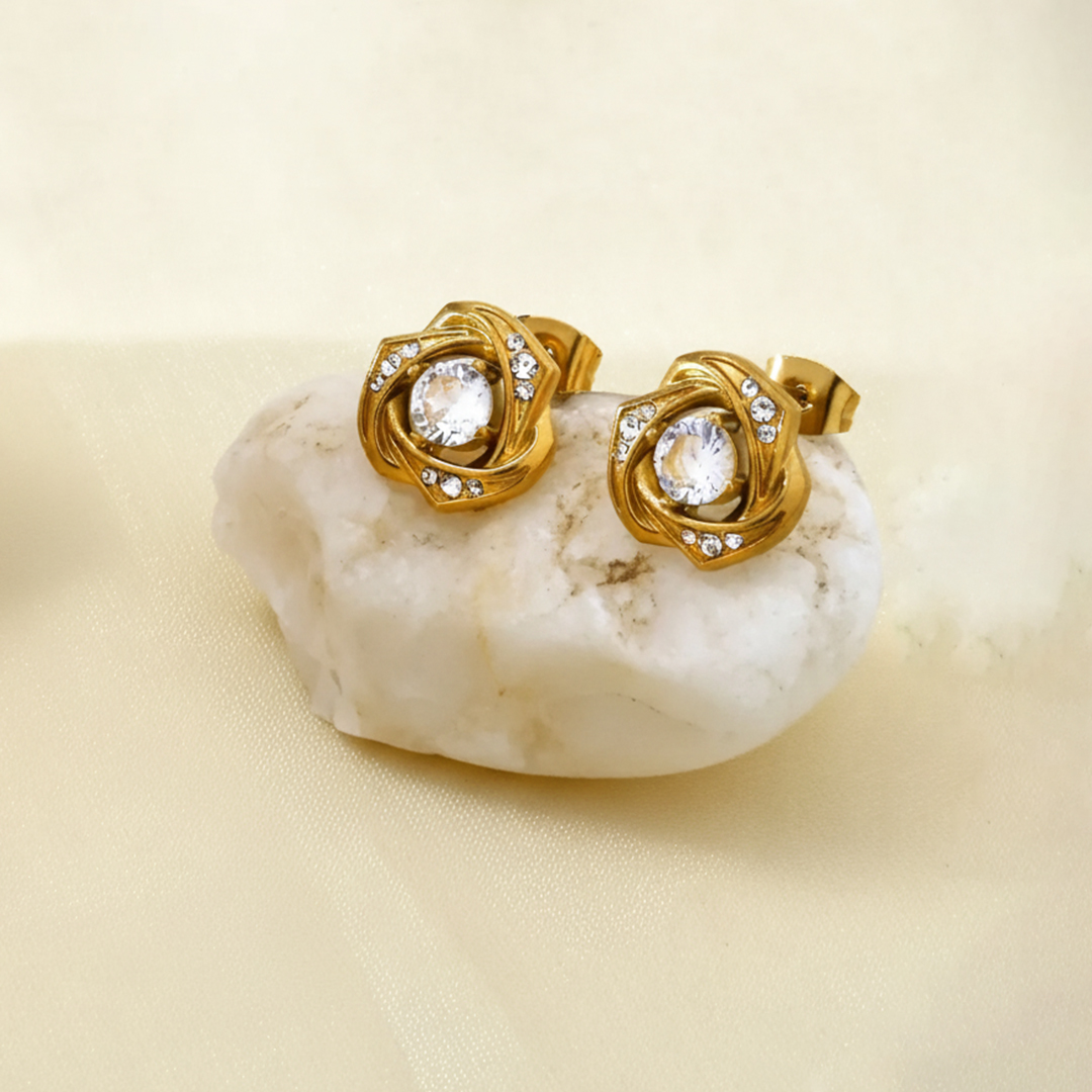 Flower Swirl Studs