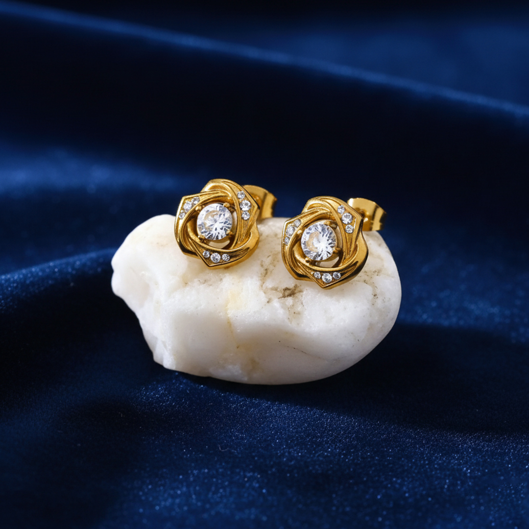 Flower Swirl Studs