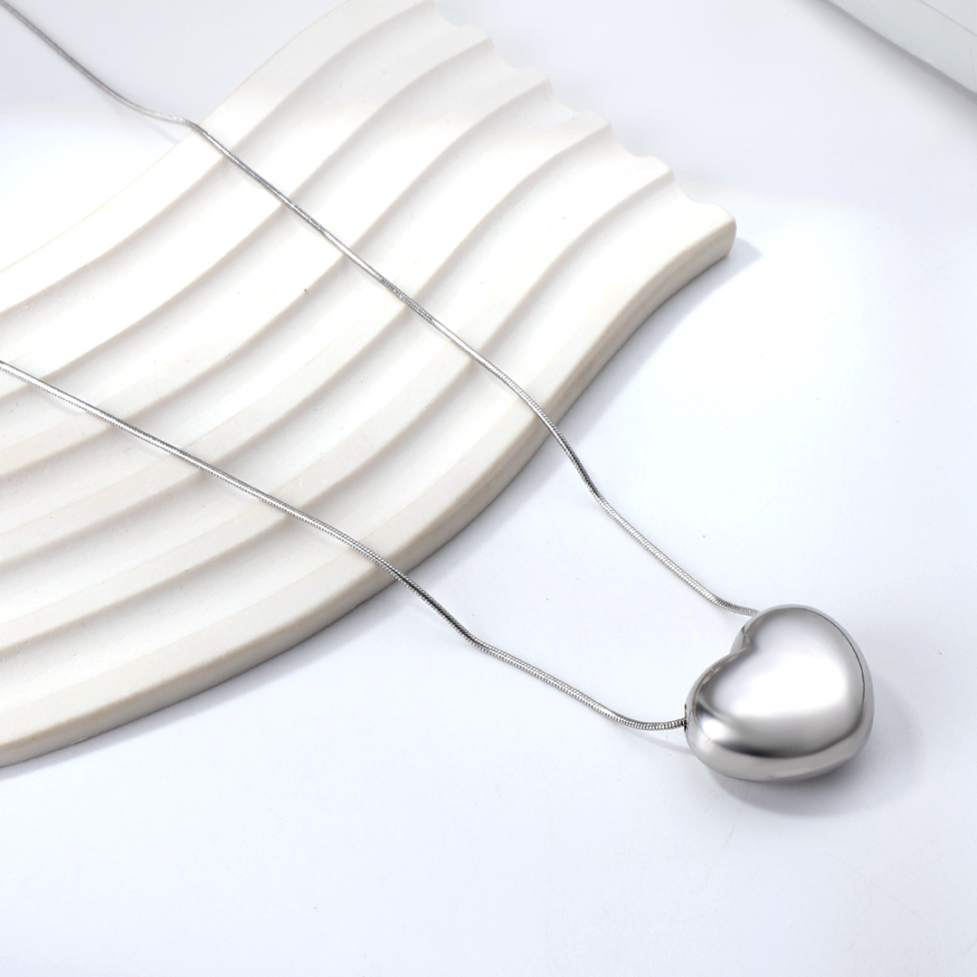 Dainty Hollow Heart Gold Plated Necklace