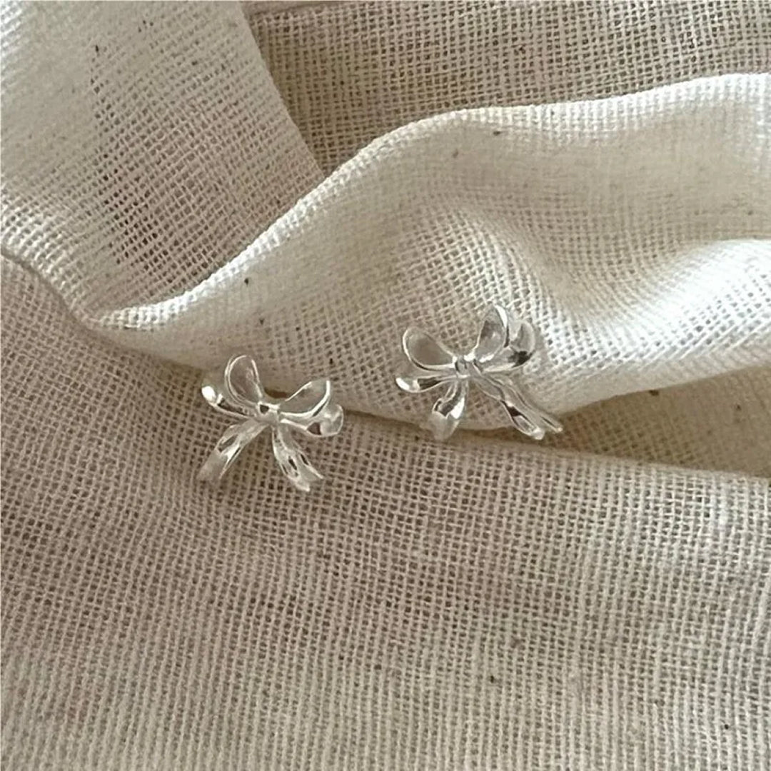 Dainty Bow Stud Gold Plated Earrings