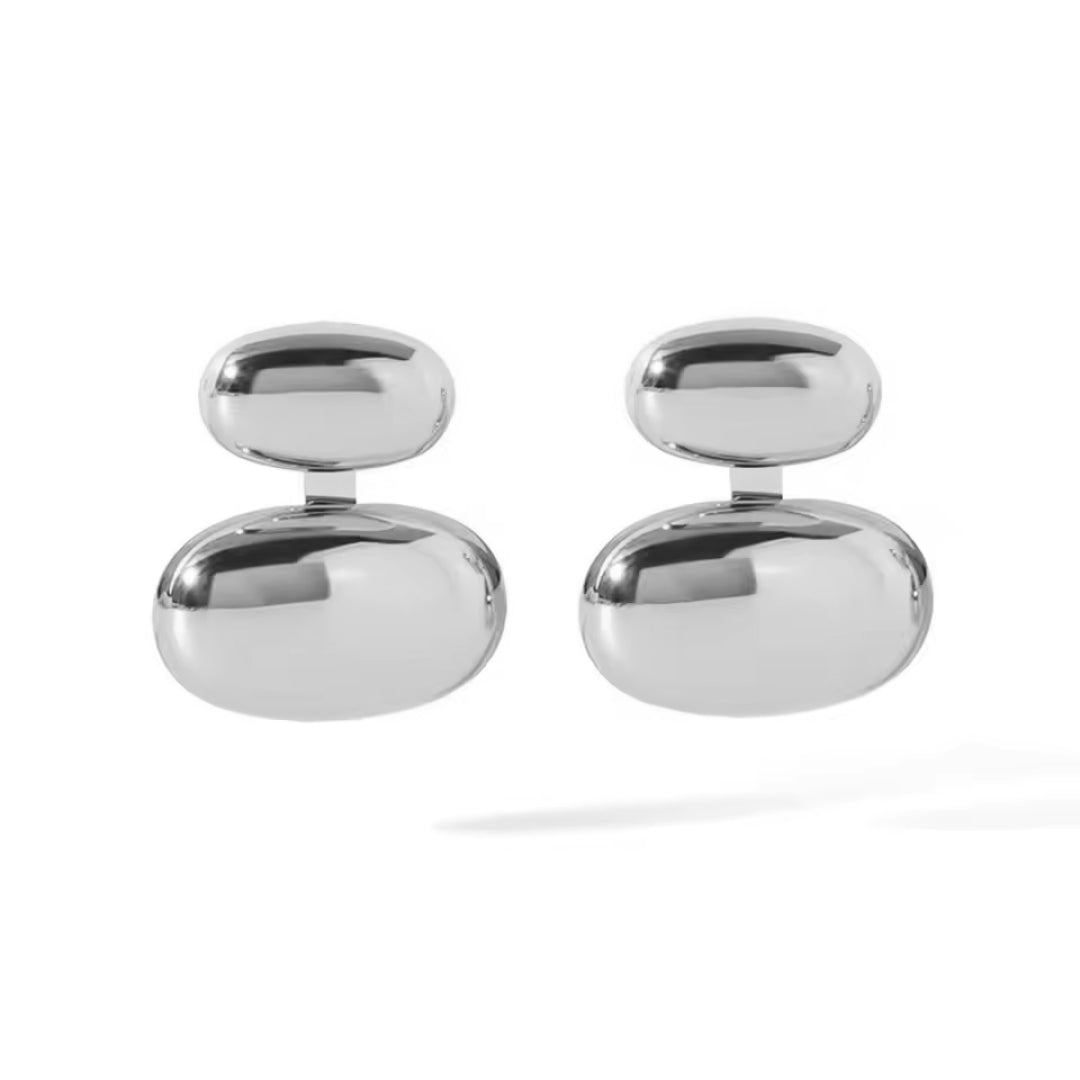 Premium Minimalist Waterproof Oval Drop Earrings