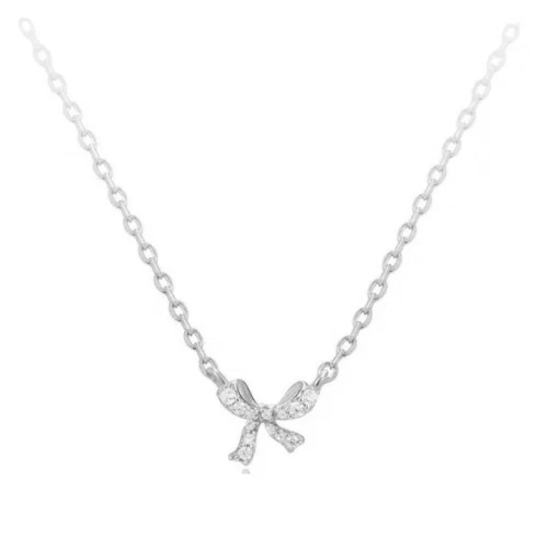 Mini Bow Pendant Necklace