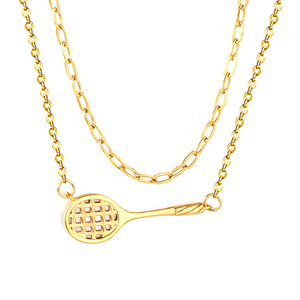Daily Wear Badminton Gold Plated Necklace