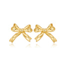 Dainty Bow Stud Gold Plated Earrings