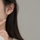 Dainty Bow Stud Gold Plated Earrings